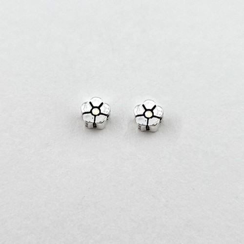 비즈팡 [SVP-02-04]순은펜던트 실버925 행운 다섯꽃통과형 5mm ,1개