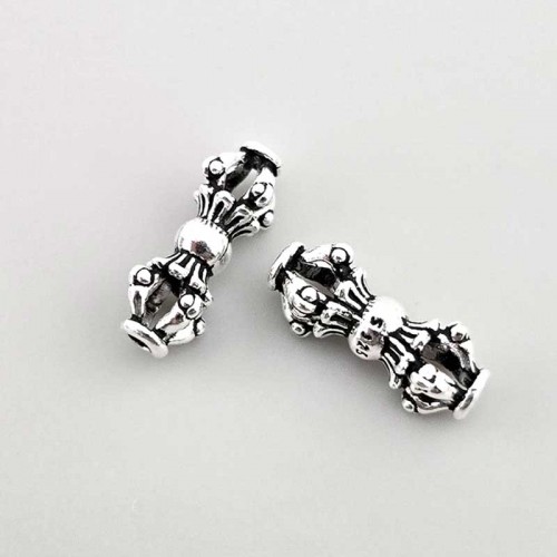 비즈팡 [SVP-06-59]순은펜던트 실버925 엔틱금강저 14x5mm (내경1.8mm) 가로홀 ,1개
