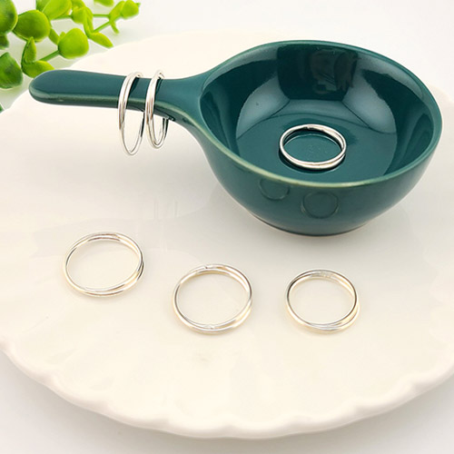 비즈팡 [SVR-001-11]실버반지 순은반지 심플더블링 두께2mm 레이어드반지 (No.13) 실버925 ,1개