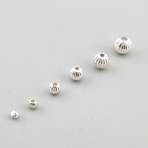 비즈팡 [SVP-91-03]순은펜던트 실버925 은볼 수박볼 주름볼 3/4/5/6/7/8mm 6종 모음 실버볼 ,(옵션)