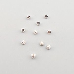 비즈팡 [SVP-91-01]순은펜던트 실버925 은볼 삼각볼 3mm (내경0.9mm) 실버볼 ,1개