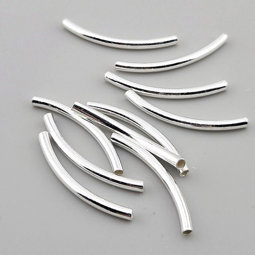 비즈팡 [SVP-92-02]실버파이프 실버925 민자파이프 2.5x30mm (내경1.7mm)  ,1개