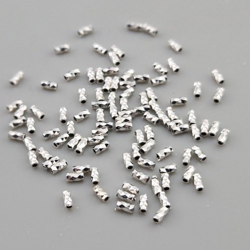 비즈팡 [SVP-92-03]실버파이프 실버925 일자컷팅파이프 1.5x3mm (내경0.8mm) ,1개
