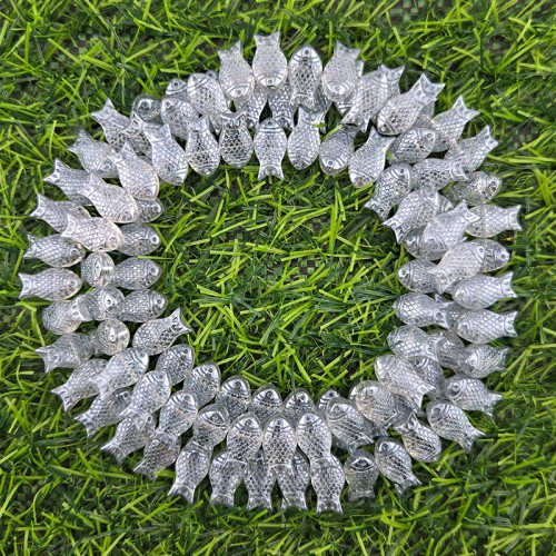 비즈팡 [PA-005-06]크리스탈물고기통과형 15x8mm 세로홀 라이트블루 ,1개