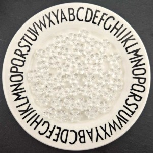 비즈팡 [PA-013]아크릴 네잎클로버 통과형 13.5mm 투명TR (키링부자재)  ,20개