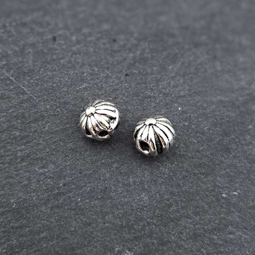 비즈팡 [PM-1-42]메탈펜던트 엔틱호두볼 6mm (내경0.9mm) ,1개