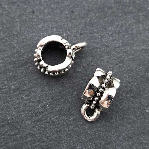 비즈팡 [PM-1-48]메탈펜던트 엔틱밧줄고리형 6x12mm (내경5.5mm) ,1개