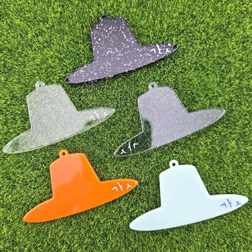 비즈팡 [PB-4-01]아크릴전통펜던트갓 갓 블랙갓 65x35mm 6종 전통굿즈키링만들기재료 ,1개