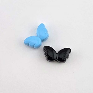 비즈팡 [PA-1-03]메탈통과형 에폭천사날개통과형 14x8mm(내경1.4mm) 화이트 블루 블랙 ,1개