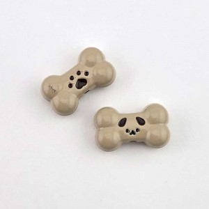 비즈팡 [PA-1-08]메탈통과형 에폭개뼈다귀통과형 16x10mm(내경1.2mm) 베이지 ,1개