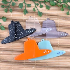 비즈팡 [PB-4-01]아크릴전통펜던트갓 갓 블랙갓 65x35mm 전통굿즈키링만들기재료 ,1개