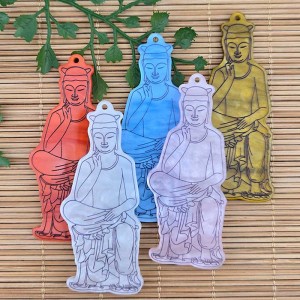 비즈팡 [PB-4-07]아크릴전통펜던트 반가사유상 28x65mm 전통굿즈키링만들기재료 ,1개