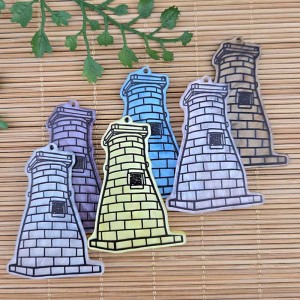 비즈팡 [PB-4-13]아크릴전통펜던트 경주 첨성대 36x49mm 전통굿즈키링만들기재료 ,1개