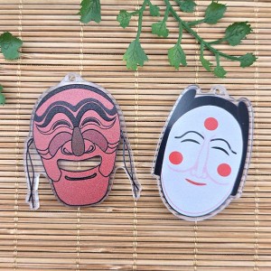 비즈팡 [PB-4-19]아크릴전통펜던트 하회탈 양반탈 부네탈 전통굿즈만들기재료 ,1개