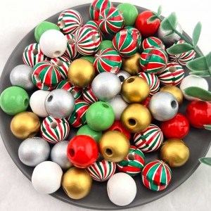 비즈톡 [PA-017]우드볼 컬러우드볼 16mm 야구공 농구공 축구공 단색볼 삼색볼 10종 모음