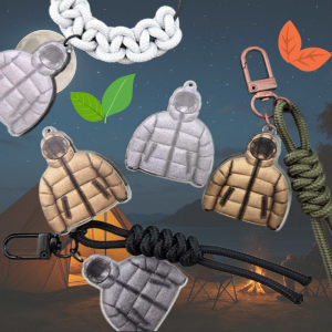 비즈팡 [PB-4-65]아크릴펜던트 겨울시리즈 미니패딩 37x45mm 겨울미니패딩모형 (키링용) ,1개