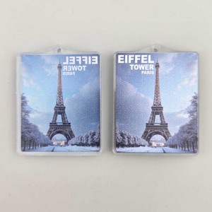 비즈팡 [PB-5-10]아크릴전통펜던트 파리에펠탑 EIFFEL TOWER PARIS 33x43mm ,1개