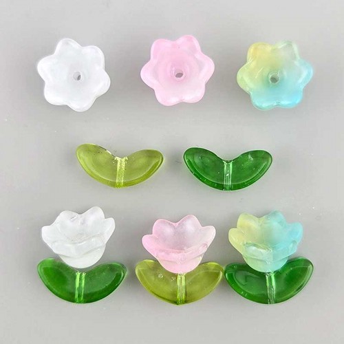 비즈팡 [PA-026]글라스꽃 달맞이꽃 초롱꽃 꽃받침 (꽃과꽃받침별도구매) ,1개