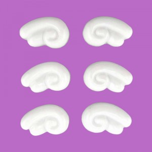 비즈팡 [KC-2-04]아크릴펜던트 천사날개부착형 좌,우양쪽 (키꾸파츠 키캡파츠) ,1쌍