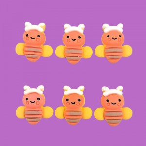 비즈팡 [KC-2-05]아크릴펜던트 꿀벌부착형 20x22mm (키꾸파츠 키캡파츠) ,1개