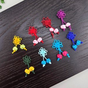 비즈팡 [PT-4-02P]전통매듭 국화매듭창매듭 약35mm 8color 전통굿즈만들기용 ,1개