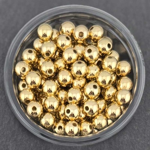 비즈팡 [RB-1-11]CCB메탈볼 8mm (내경2mm) 골드(금색) CCB볼 가벼운메탈볼 ,200개