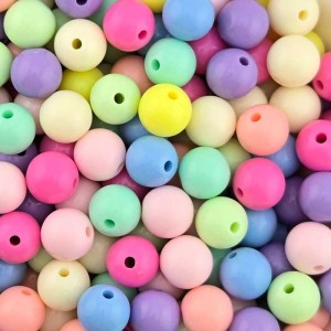비즈팡 [RA-3-04]아크릴볼 파스텔볼 12mm (내경2.2mm) 파스텔멀티 ,20개