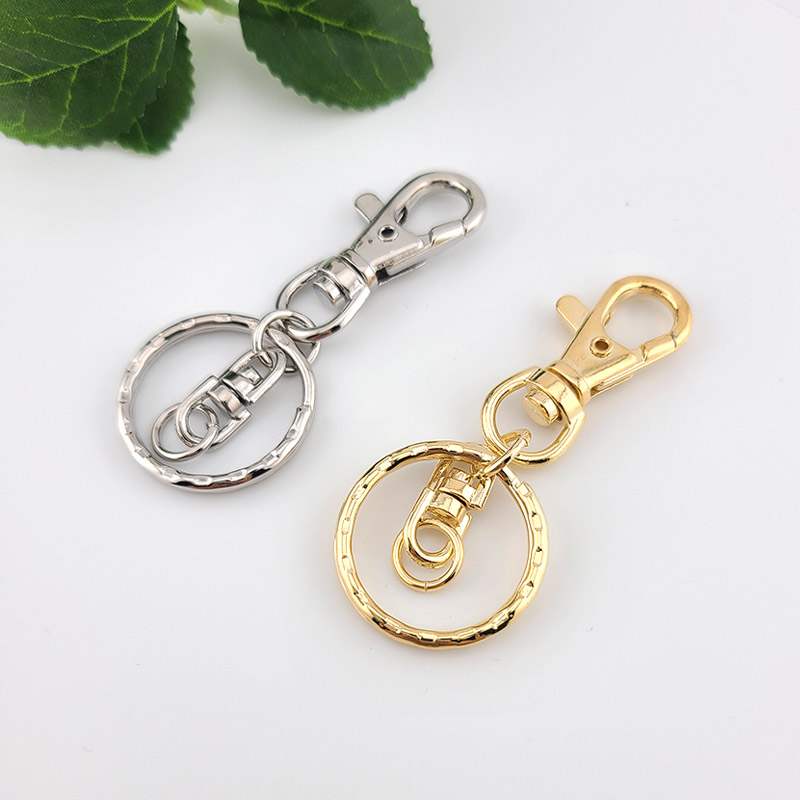 비즈팡 [TK-1-05]키링부자재 붕어장식18x38mm+물결링28mm ,1개