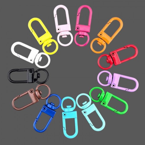 비즈팡 [TH-1-12]키링부자재 컬러디고리 컬러D고리 자물쇠고리 13color ,1개