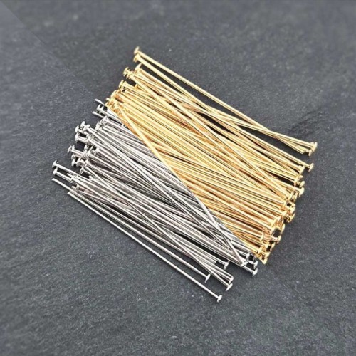 비즈팡 [TP-2-02]악세사리부자재 T핀 티핀 0.6x30mm 강선 OR 전기금 ,10g