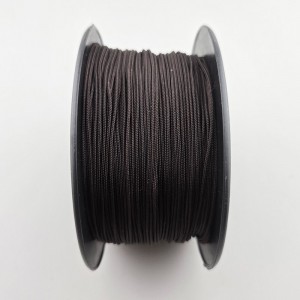 비즈팡 [Y1-03-43]폴리매듭실 1mm 진밤색(DarkBrown) ,1롤(150yd)