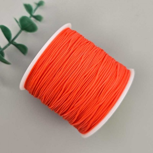 비즈팡 [YD-08-06]나일론매듭실 0.4mm 0.8mm 코랄(Coral) ,10yd(900cm)