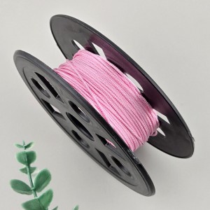 비즈팡 [Y1-24-06]인견매듭실 1mm 연핑크(LightPink) 전통매듭끈 꼰세사끈 묵주 염주팔찌용