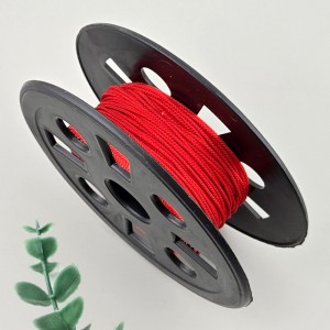 비즈팡 [Y1-24-08]인견매듭실 1mm 레드/빨강색(Red) 전통매듭끈 꼰세사끈 묵주 염주팔찌용