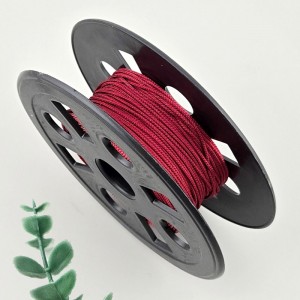비즈팡 [Y1-24-09]인견매듭실 1mm 와인색/자주색(Wine) 전통매듭끈 꼰세사끈 묵주 염주팔찌용