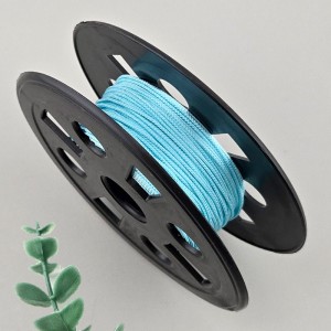 비즈팡 [Y1-24-17]인견매듭실 1mm 아쿠아블루(AquaBlue) 전통매듭끈 꼰세사끈 묵주 염주팔찌용