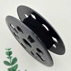비즈팡 [Y1-24-23]인견매듭실 1mm 블랙/검정색(Black) 전통매듭끈 꼰세사끈 묵주 염주팔찌용