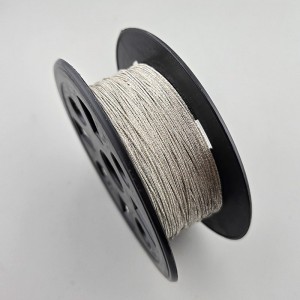 비즈팡 [Y1-02-92]메탈릭사 폴리매듭실 0.5mm 은사실 은실 은사(Silver String) ,1롤(200yd)