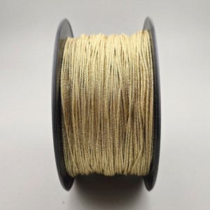 비즈팡 [Y1-03-91]메탈릭사 폴리매듭실 1mm 금사실 금실 금사(Gold String) ,1롤(200yd)