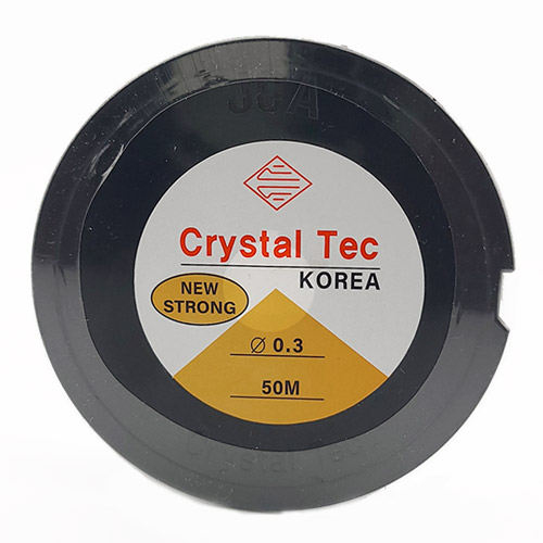 비즈팡 [TS-1-21]우레탄줄 0.3mm 투명 국산 ,1롤(50M)