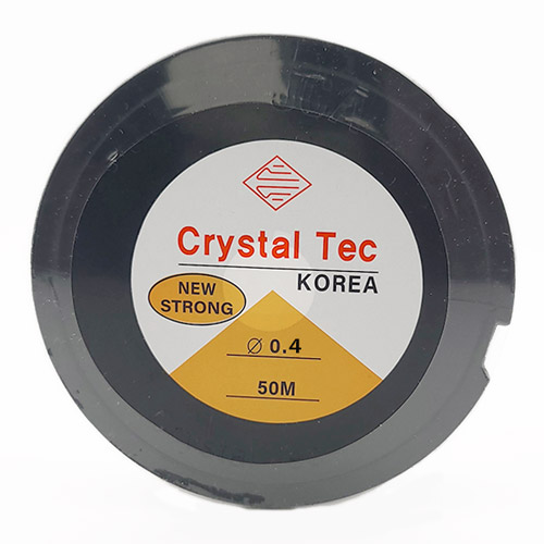비즈팡 [TS-1-22]우레탄줄 0.4mm 투명 국산 ,1롤(50M)