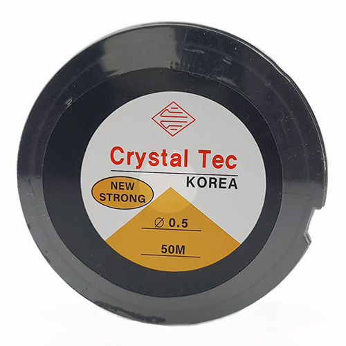 비즈팡 [TS-1-23]우레탄줄 0.5mm 투명 국산 ,1롤(50M)