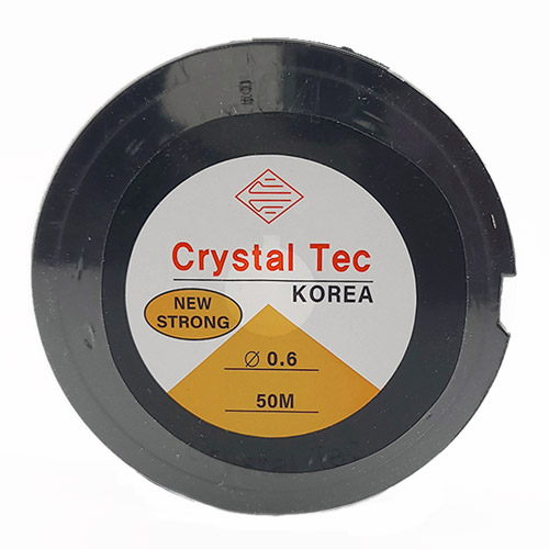 비즈팡 [TS-1-24]우레탄줄 0.6mm 투명 국산 ,1롤(50M)