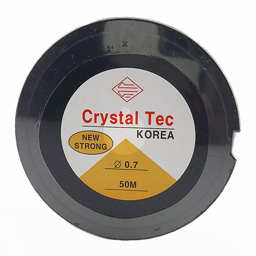 비즈팡 [TS-1-25]우레탄줄 0.7mm 투명 국산 ,1롤(50M)