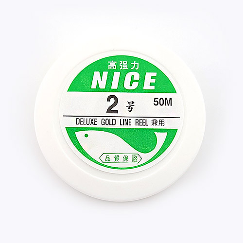 비즈팡 [TS-2-01]낚시줄 나이스 NICE 2호 투명 ,1롤(50M)