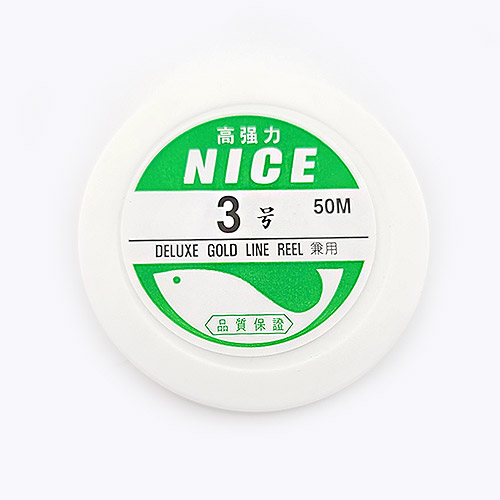 비즈팡 [TS-2-02]낚시줄 나이스 NICE 3호 투명 ,1롤(50M)