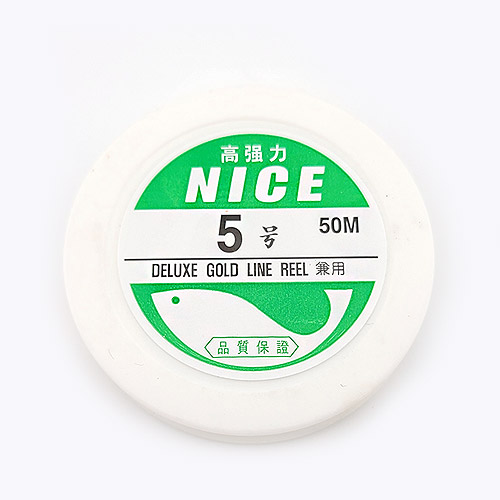 비즈팡 [TS-2-04]낚시줄 나이스 NICE 5호 투명 ,1롤(50M)