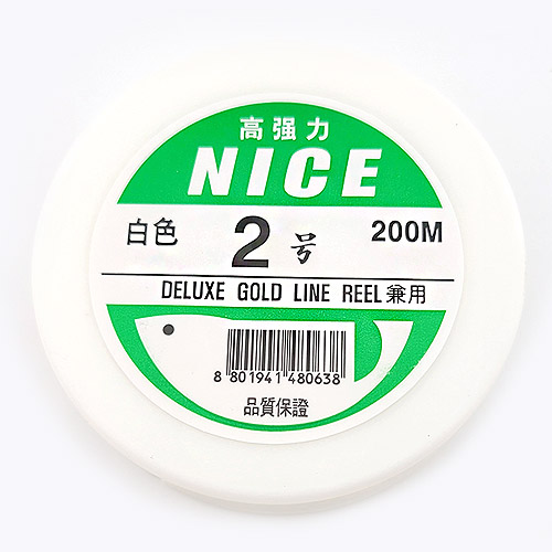 비즈팡 [TS-2-05]낚시줄 나이스 NICE 2호 투명 ,1롤(200M)