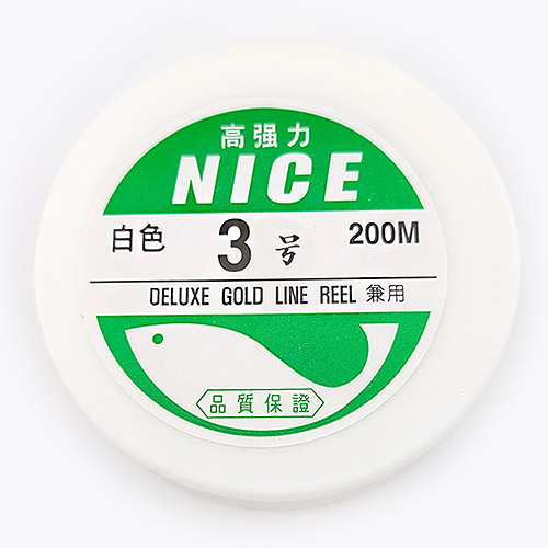 비즈팡 [TS-2-06]낚시줄 나이스 NICE 3호 투명 ,1롤(200M)