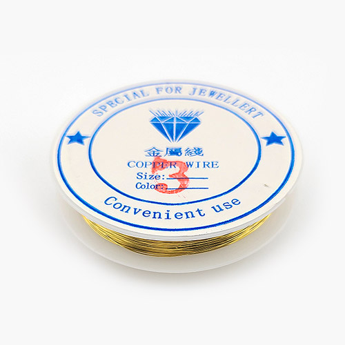 비즈팡 [TS-4-02]동선 0.3mm 동선말이용 금색 ,1롤(약30M)